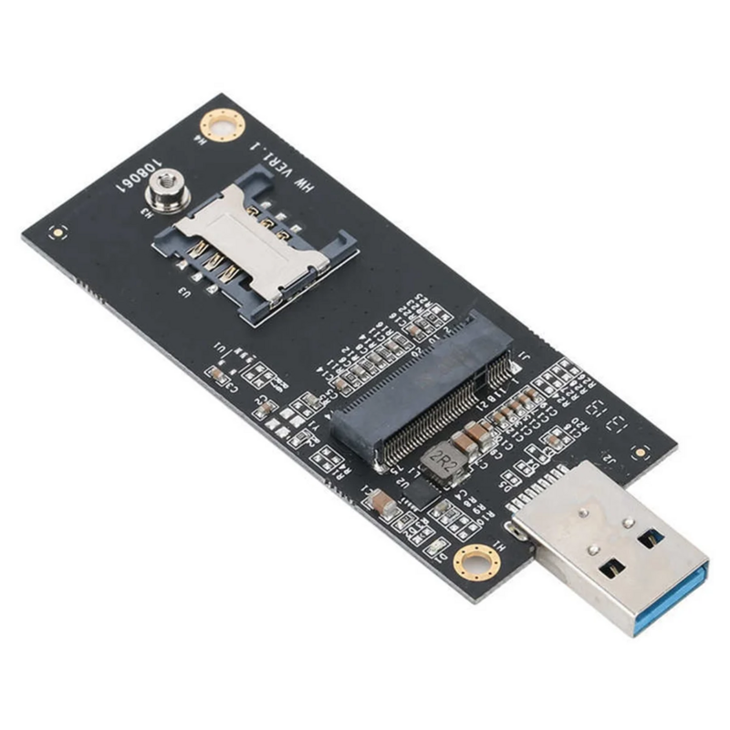 بطاقة شبكة وحدة WWWan متعددة الوظائف ، لوحة محول اختبار مع فتحة سيم ، USB إلى مفتاح NGFF B 3G4G