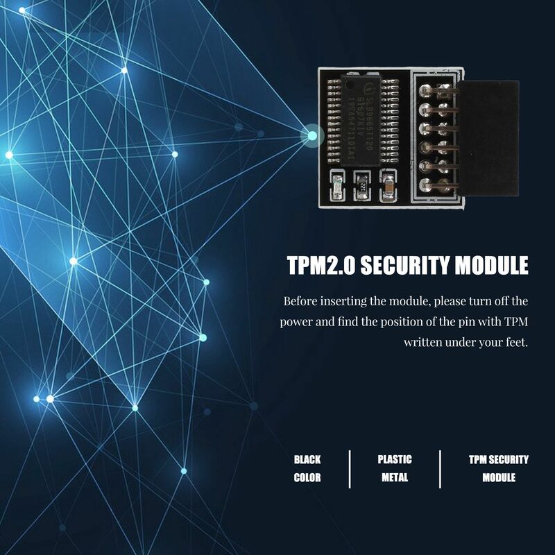 Tpm 2.0 وحدة الأمن ، pc-12pin ، بطاقة التحكم عن بعد