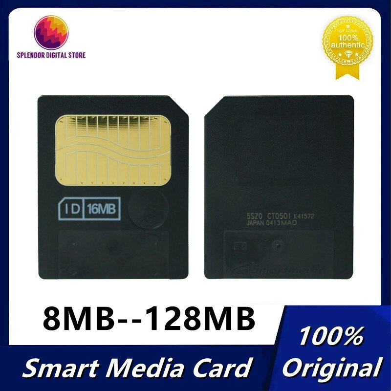 بطاقة الوسائط الذكية الأصلية 8 ميجابايت 16 ميجابايت 32 ميجابايت 64 ميجابايت 128 ميجابايت SM بطاقة ذاكرة للمعدات الإلكترونية كاميرا فوجي الإلكترونية