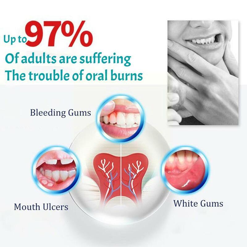 فيتامين B12 تبييض الأسنان معجون الأسنان اللثة إصلاح العناية بالفم تنظيف الصحة النعناع الأسنان النظافة البقع إزالة الجمال التنفس A2P2