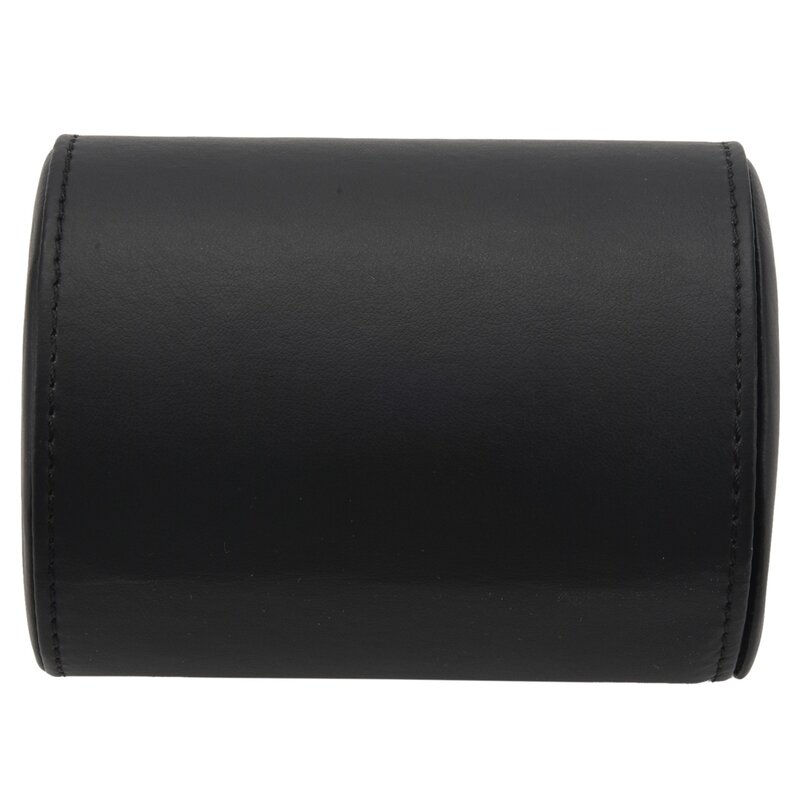 أسود ربطة العنق الرقبة التعادل تخزين صندوق هدية السفر شكل اسطوانة