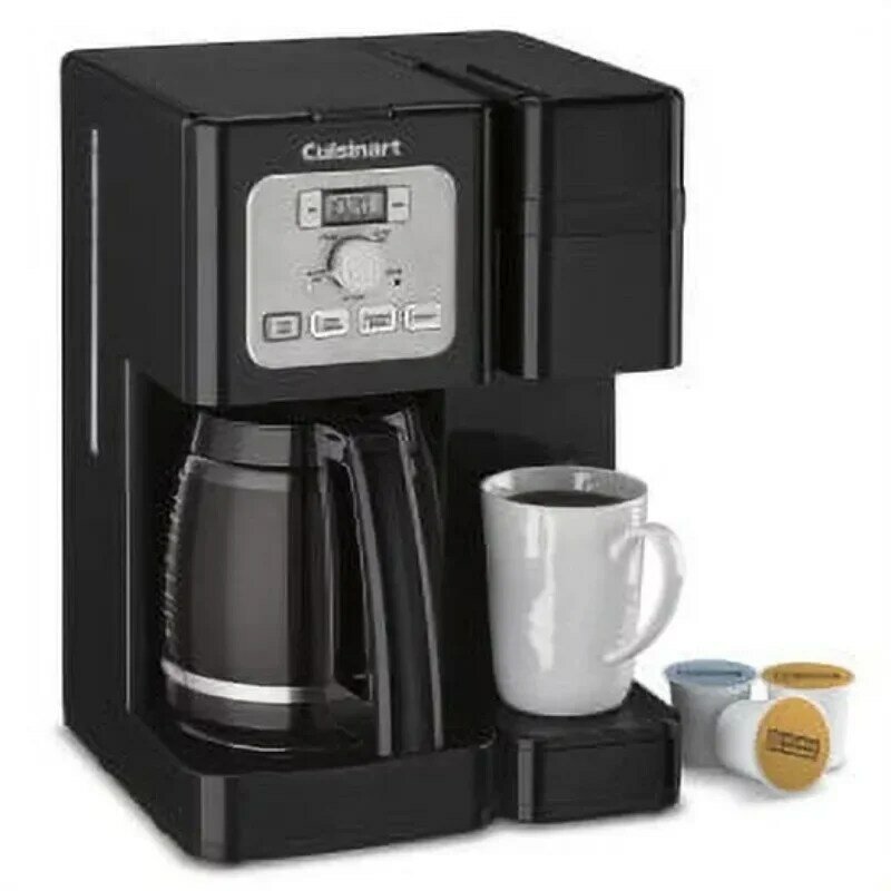 صانعة قهوة اسبريسو محمولة ، ماكينة تحضير قهوة أحادية الخدمة ، قابلة للبرمجة ، سوداء ، من من من فضلك