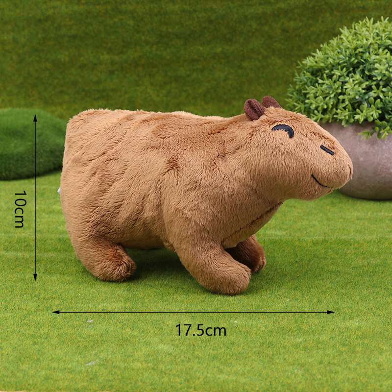 Capybara دمى الحيوانات المحشوة للأطفال ، ألعاب منفوش لينة ، هدية عيد الميلاد ، 18 سنتيمتر