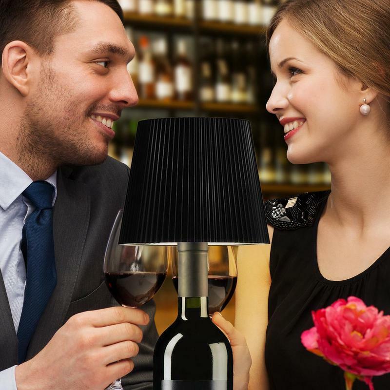 ضوء زجاجة النبيذ اللاسلكي القابل لإعادة الشحن ، مصابيح الطاولة ، مصباح لهجة الزخرفية ، ضوء زجاجة الخمور LED ، بطارية