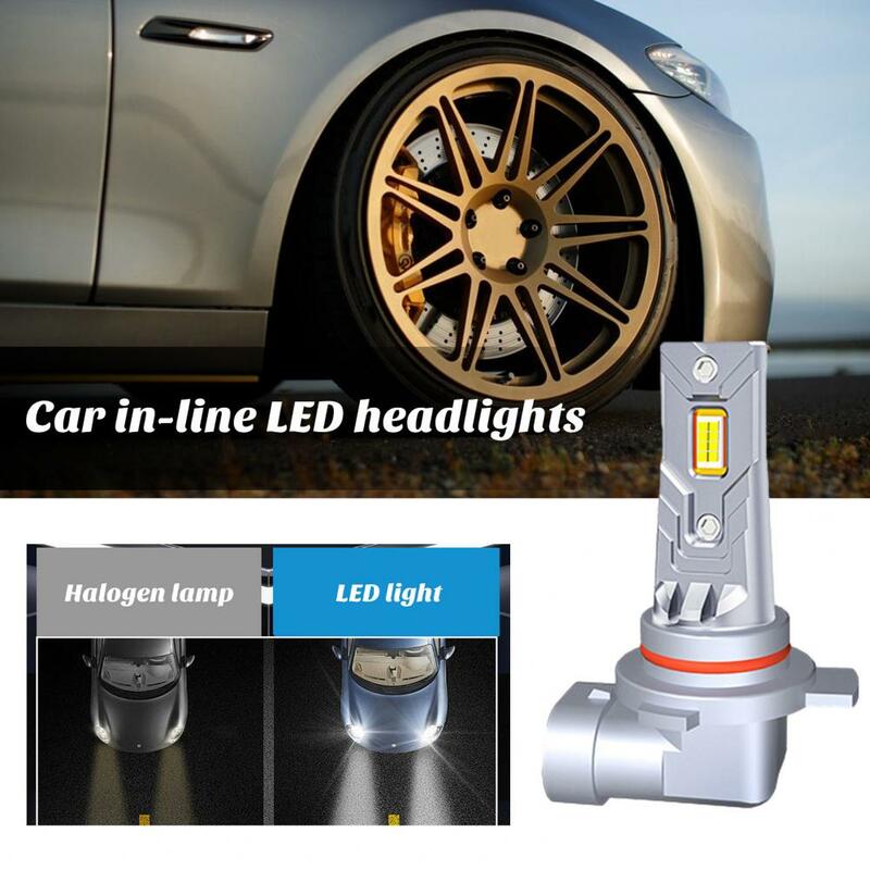 مصابيح إضاءة أمامية ليد عالية الأداء ، مصابيح إضاءة بيضاء k ، H7 ، H4 ، 22000 لومن ، تشغيل قابس أكثر إشراقًا ، استبدال للسيارة