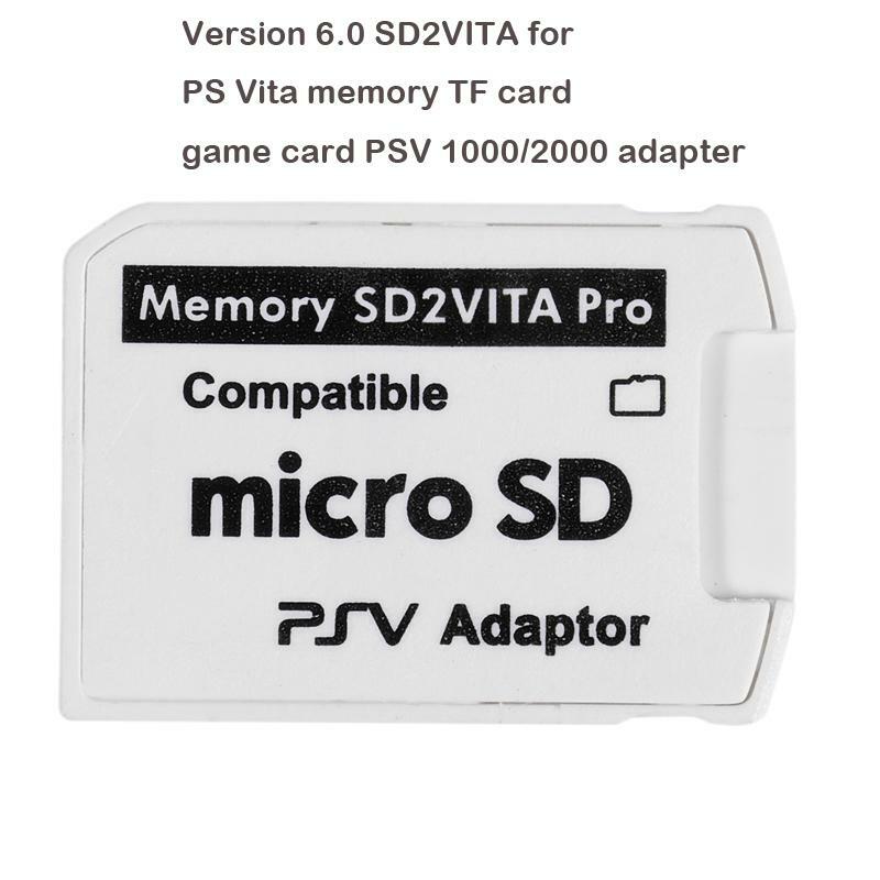 الإصدار 6.0 SD2VITA لـ PS Vita ذاكرة TF بطاقة ألعاب PSVita PSV 1000/2000 محول 3.60 نظام SD بطاقة مايكرو جديد