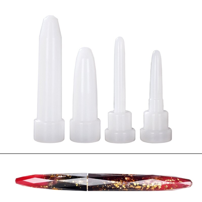 E0BF اليدوية قلم حبر الايبوكسي قالب الصب اسطوانة القلم شكل قالب من السيليكون لتقوم بها بنفسك