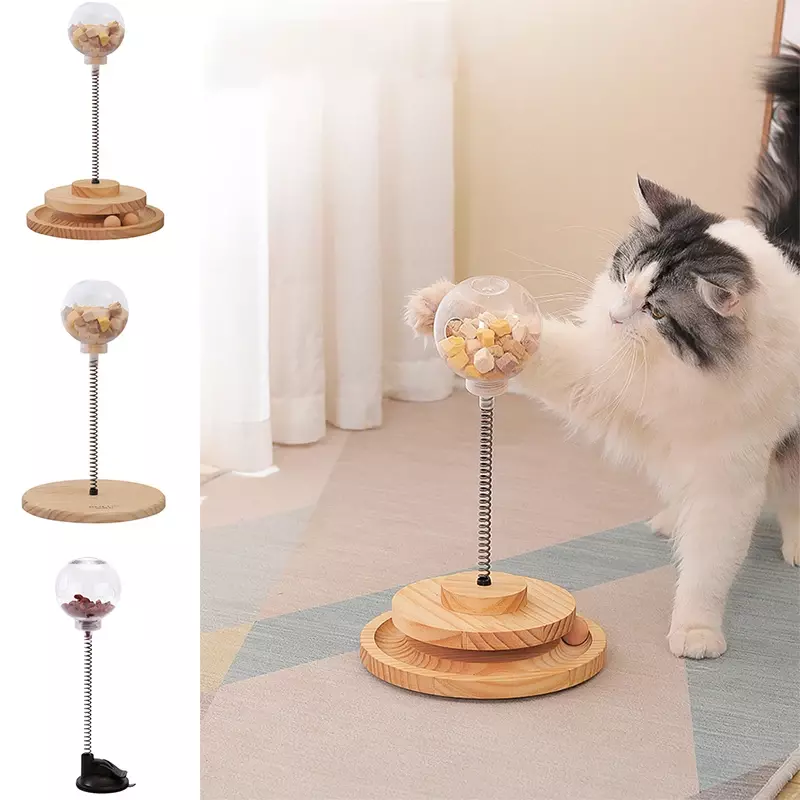 بهلوان سوينغ لعب للقطط هريرة التفاعلية القط لعبة التفاعلية طعام قطط مغذيات لعبة حلوى على شكل حيوانات أليفة الكرة لعبة القطط اكسسوارات