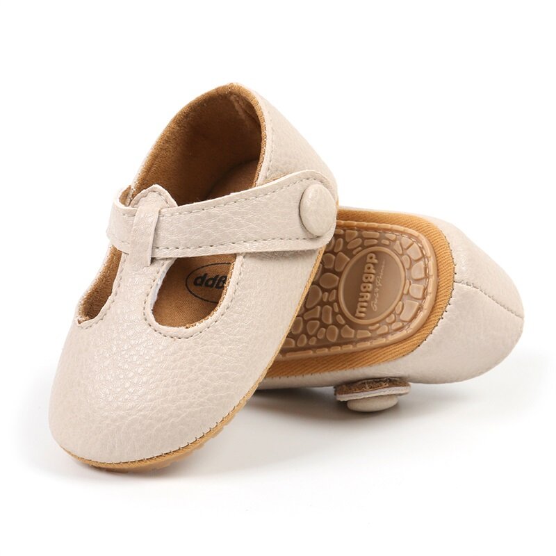 حذاء للأطفال البنات مصنوع من مادة البولي يوريثان ممتاز حذاء مشاية للأطفال الرضع لأول مرة سطح غير لامع مناسب للحفلات وحفلات الأطفال حديثي الولادة