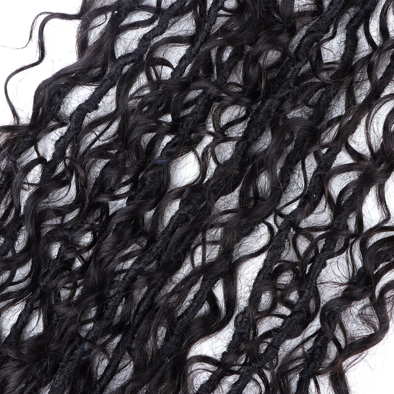 Orientfashion الشعر البشري مع Dreadlock الاصطناعية للنساء صندوق الضفائر Bohemain Brading 28 بوصة 80 قطعة