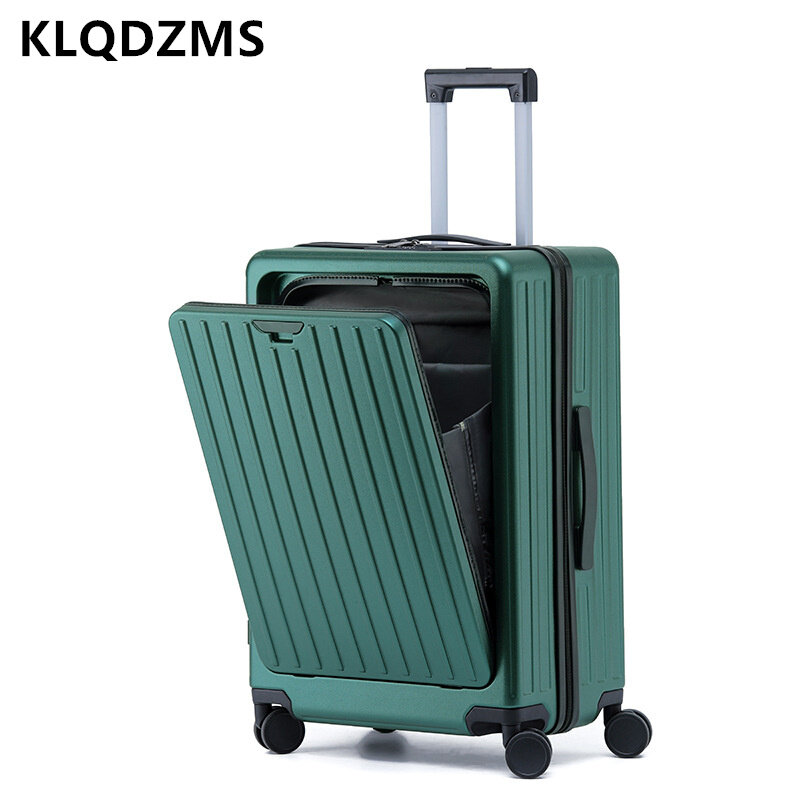 KLQDZMS 20 "22" 24 "26 بوصة الأمتعة الجديدة متعددة الوظائف الأعمال عربة صندوق الصعود مع عجلات المتداول حقيبة السفر