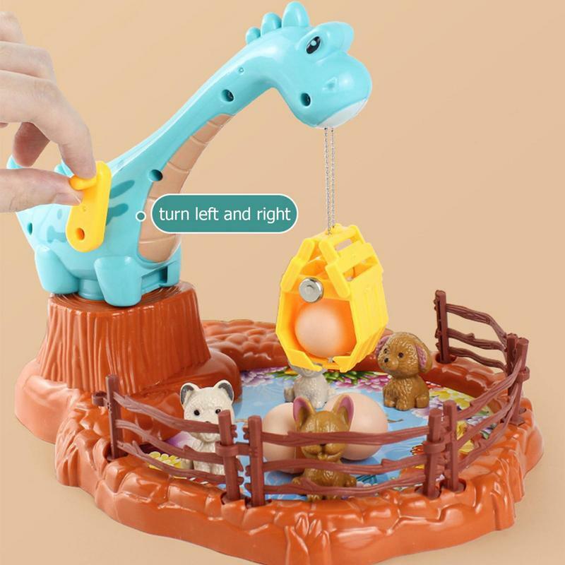 آلة مخلب صغير ديناصور الاستيلاء لعبة الكرتون مخلب الصيد لعبة رافعة آلات مضحك مجلس ألعاب للأطفال هدية عيد الميلاد