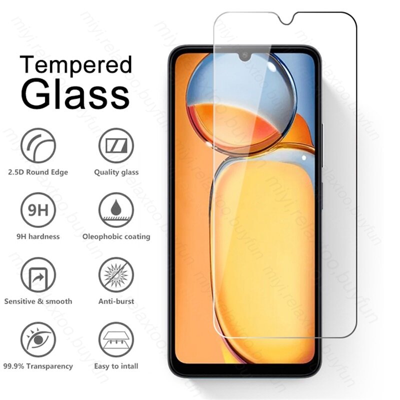 الزجاج المقسى ل Redmi ، حماة الشاشة ، Redmi 13C ، 13C ، 12C ، 10C ، 9C ، 4G ، Redmi سلامة الزجاج ، Redmi C 13 ، C12 ، C10 ، C9 أفلام الهاتف ، 3 قطعة