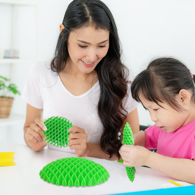 زخارف لعبة شبكية قابلة للتمدد وتشوه بطباعة ثلاثية الأبعاد للأطفال ، سلسلة مفاتيح مبتكرة لإزالة الضغط ، 3 *