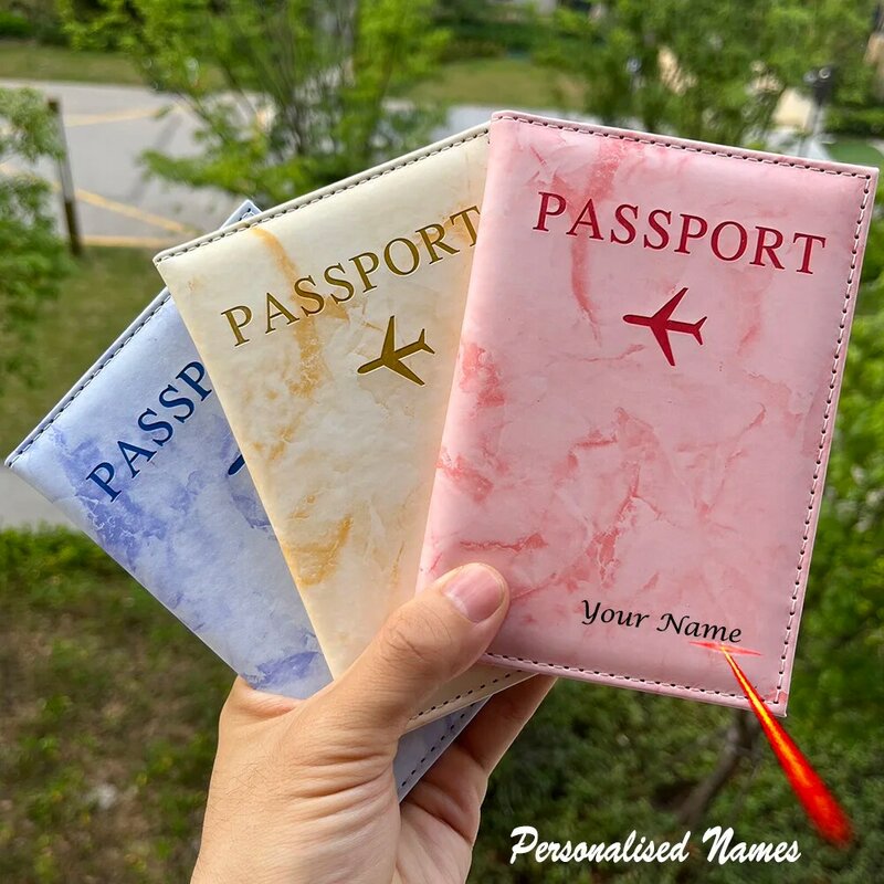 تخصيص غطاء جواز سفر شخصي مع أسماء حافظة سفر لجوازات السفر