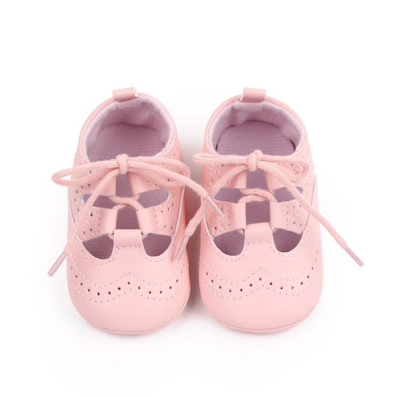 الوليد بيبي بوي فتاة أحذية عادية بولي Leather جلد الطفل الأحذية المطاطية وحيد المضادة للانزلاق طفل الأولى مشوا الرضع فتاة الأحذية الأخفاف