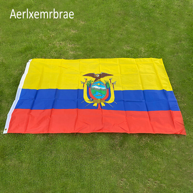 شحن مجاني aerlxemrbrae العلم 90*150 سنتيمتر الإكوادور العلم البوليستر العلم 5*3 قدم 150*90 سم جودة عالية