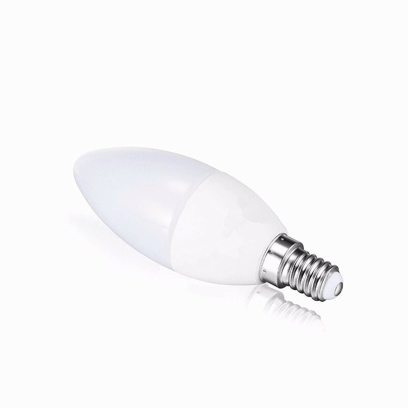 ZK30 6 قطعة led شمعة لمبة E12 E14 E27 LED مصباح داخلي ضوء LED الثريا الدافئة الباردة الأبيض شمعة مصباح للديكور المنزل