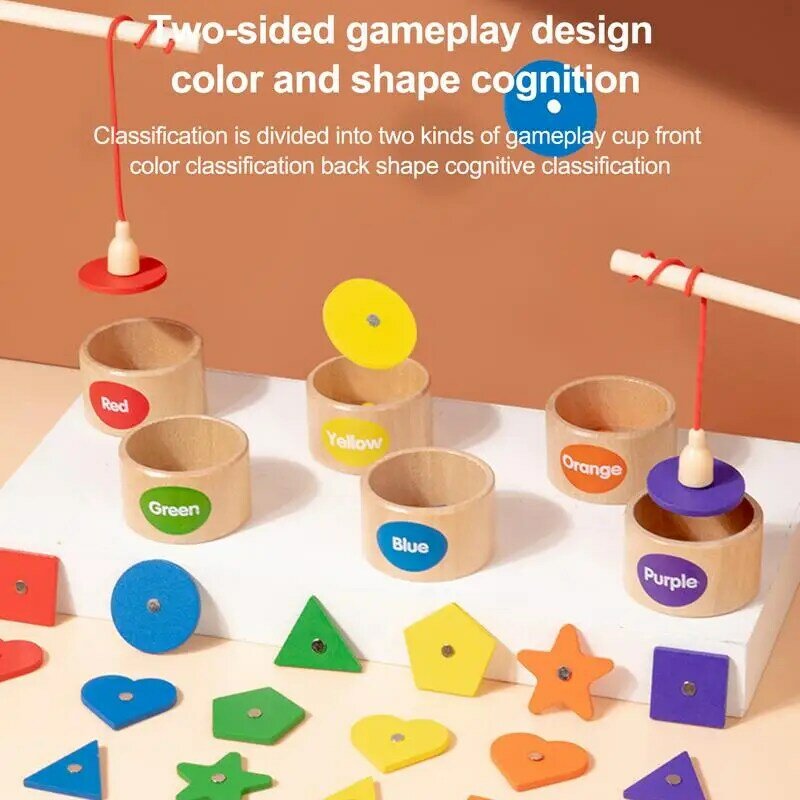 لعبة فرز الألوان والشكل للأطفال ، ألعاب خشبية مونتيسوري للأولاد والبنات ، التعرف على اللون والشكل ، ألعاب تعليمية