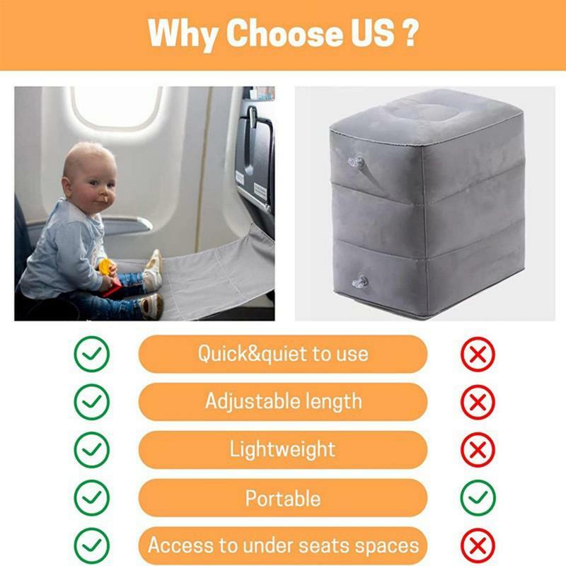 طائرة مقعد موسع طائرة السفر الطفل الدواسات السرير المدمجة وخفيفة الوزن طفل طائرة السفر أساسيات للأطفال