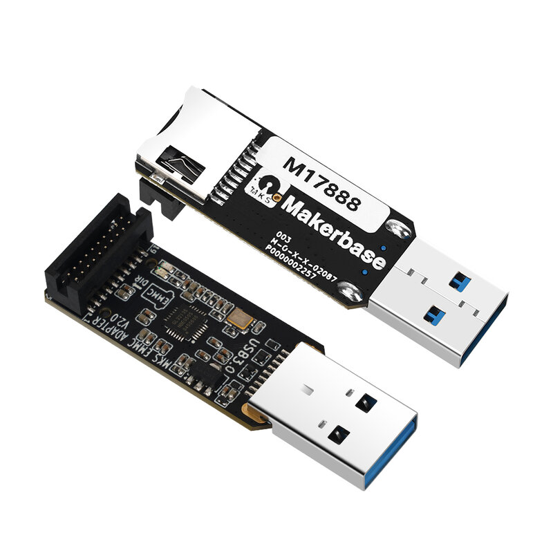 محول Makerbase-EMMC ، USB ، وحدة EMMC ، بطاقة SD صغيرة ، بطاقة TF ، Pi ، SKIPR ، V2