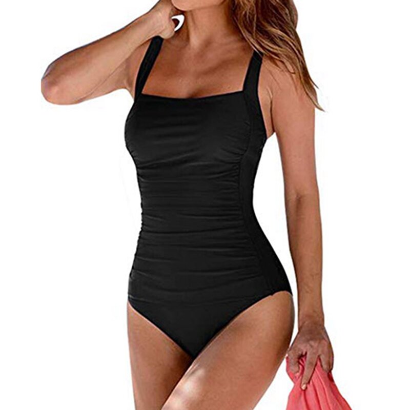 قطعة واحدة روتشد مونوكيني للنساء ، البطن التحكم ملابس السباحة ، حجم كبير ثوب السباحة ، خمر بحر ، مونوكيني ، الصيف بحر ، 2XL ، 2023