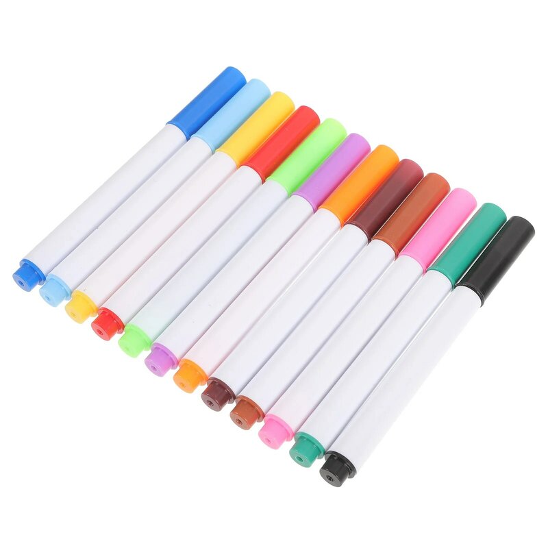 قلم تحديد السبورة البيضاء الملونة الفلورية ، أقلام الطلاب ، الكتابة ، الكتابة على الجدران ، البلاستيك ، الكتابة ، 12: