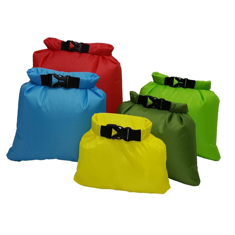 5 قطعة حقيبة الجافة حقيبة مضادة للماء مجموعة دائم خفيفة الوزن التوى افتتاح 1.5L 2.5L 3.5L 4.5L 6L أحجام متعددة للسباحة الصيد