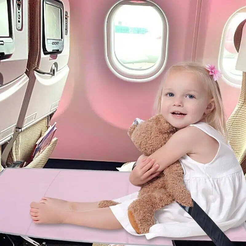 طائرة مقعد موسع السفر مسند القدمين السرير للأطفال المدمجة وخفيفة الوزن طفل طائرة السفر أساسيات للأطفال طائرة