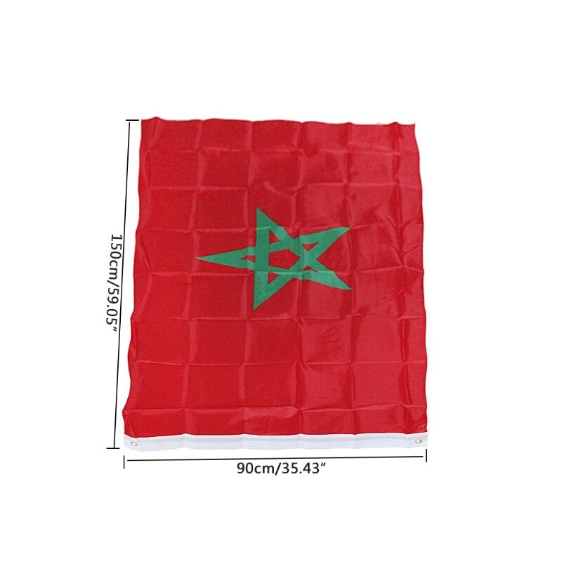 البوليستر المغربي للراية، علم المغرب حديقة البوليستر العلم المغربي Banne