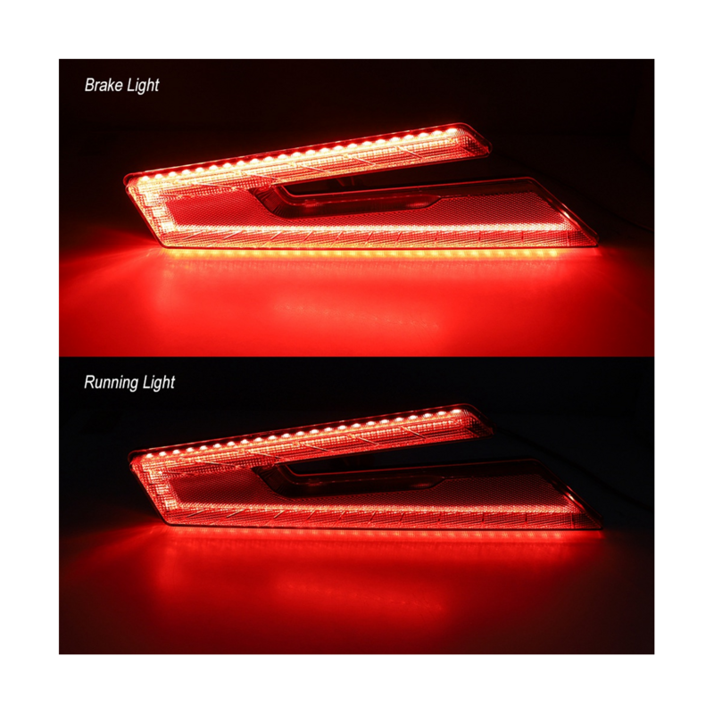 مصباح فرامل LED للدراجة الشاطئية ، ضوء خلفي أسود ، 12 فولت ، RZR PRO XP XP4 2020-2021