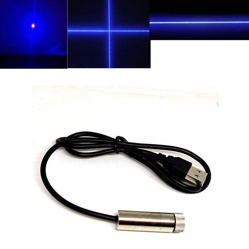 وحدة ليزر زرقاء مع واجهة USB ، نقطة ، خط ، شعاع متقاطع ، 450 نانومتر ، 80 ميغاواط ، من من من من من الخارج