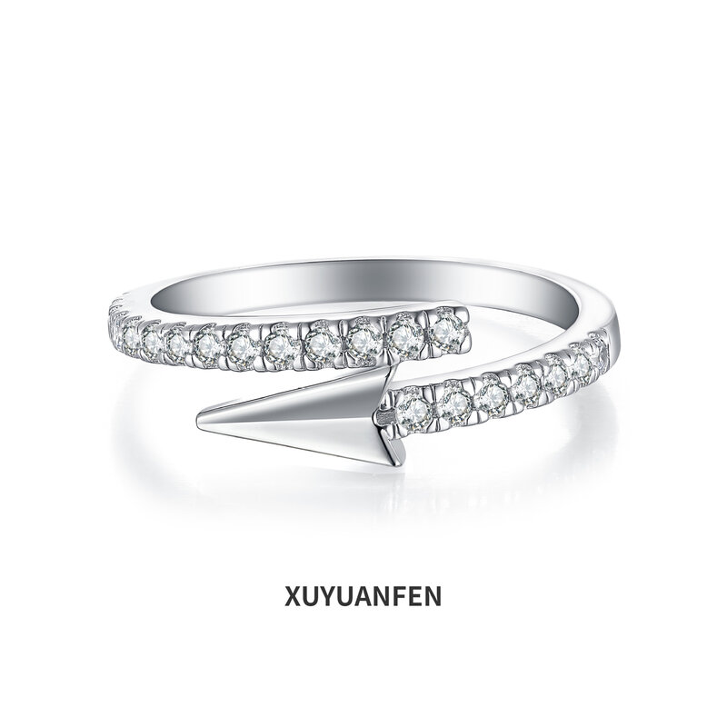 XUYUANFEN- S925 خاتم مفتوح بسهم فضي إسترليني للنساء ، تصميم فريد ومتعدد الاستخدامات ، عابر للحدود ، تخفيضات كبيرة ، جديد ،
