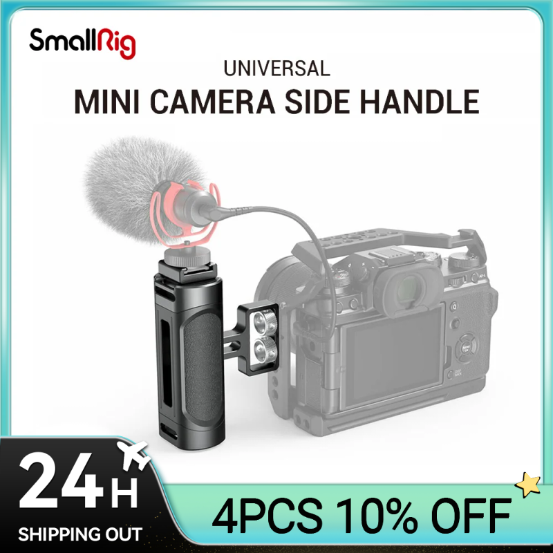 كاميرا صغيرة صغيرة صغيرة مقبض مقبض يدوي مع اثنين 1/4 "-20 مسامير جبل ل ميرورليس/كاميرا رقمية DSLR كاميرا 2916
