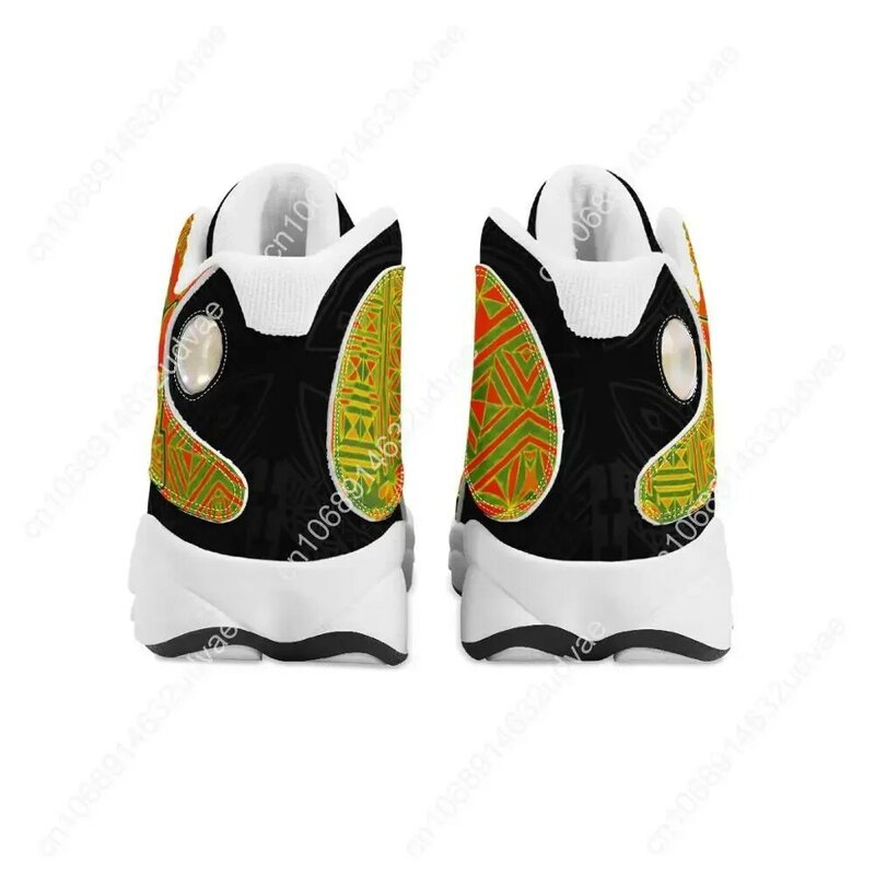 أحذية رياضية ملونة بولينيزية بنمط الساموا القبلية طونغا للجري ، رياضة كروية مخصصة ، شعار الفريق ، أحذية كرة السلة للرجال ، حديثة ،