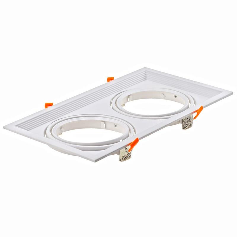 Rotatable Downlight Embedded Spot Lights Ceiling Lamp AR111 Base Spot Lamps Holder Frame Bracket Fitting  for Home Illumination