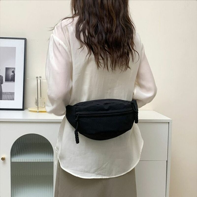 حقيبة قماشية أحادية اللون للسيدات ، حقائب كروس بودي مقاومة للماء ، سعة كبيرة ، حقائب يد عصرية