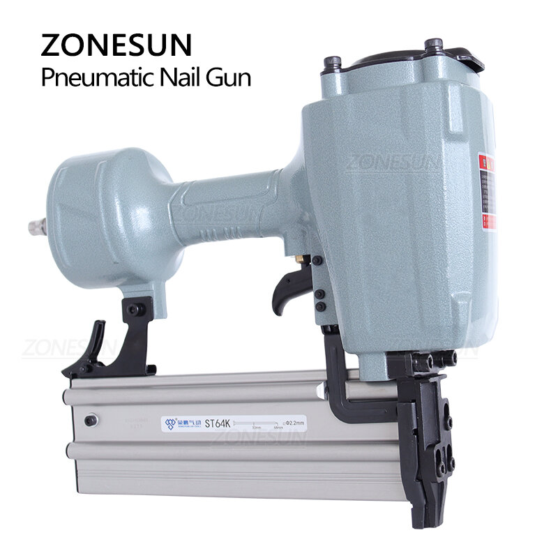 ZONESUN ZS-ST64K الهوائية مسمار بندقية برادس تركيب أداة معدات الأجهزة منزل الديكور الخشب النجارة تصنيع
