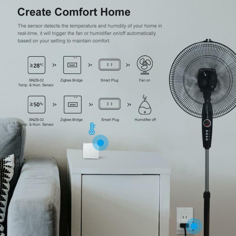 جهاز استشعار درجة الحرارة SONOFF-zibee ، مفتاح لاسلكي ، كاشف حركة ، منزل ذكي ، جهاز تحكم عن بعد eWelink ، Vias ، Alexa ، Google Home
