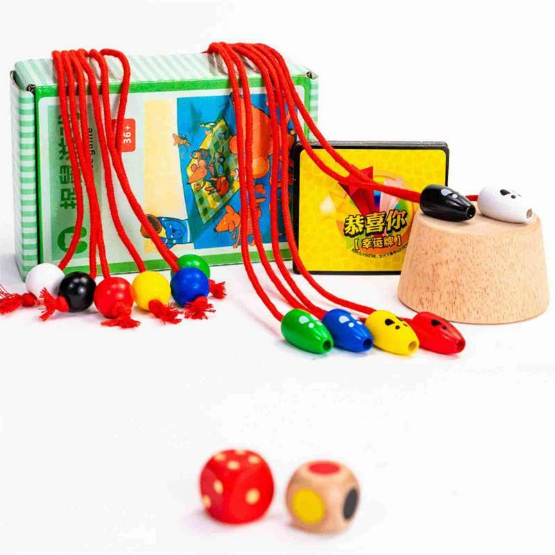 لعبة اصطياد الماوس الخشبي للأطفال ، ألعاب خشبية تفاعلية ، صيد القط ، لعبة سطح المكتب ، الهدايا الإبداعية
