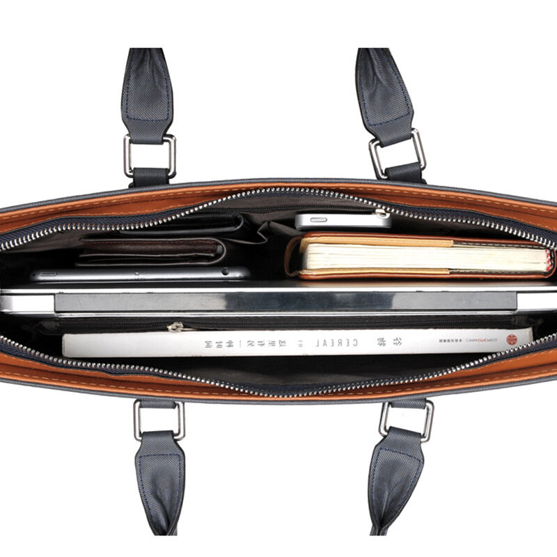 الأعمال أفقي الرجال حقائب حقيبة عالية السعة محمول حقيبة مكتب الذكور الكتف رسول حقيبة فاخرة حمل حقيبة