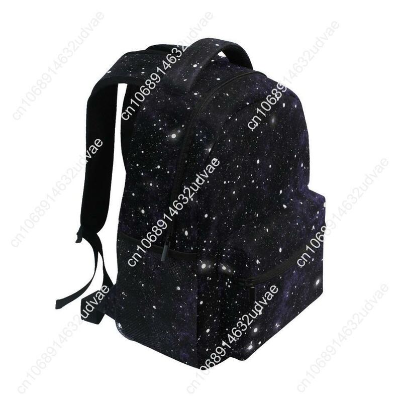 حقيبة ظهر بطباعة نجوم السماء السوداء للنساء والرجال ، حقيبة سفر كبيرة السعة ، حقيبة مدرسية للطلاب ، حقيبة لابتوب ، هدية ، جديدة ،
