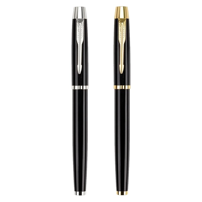 قلم توقيع معدني مع مشبك قلم قلم جل معدني قابل لإعادة الملء قلم هدايا الأعمال D5QC