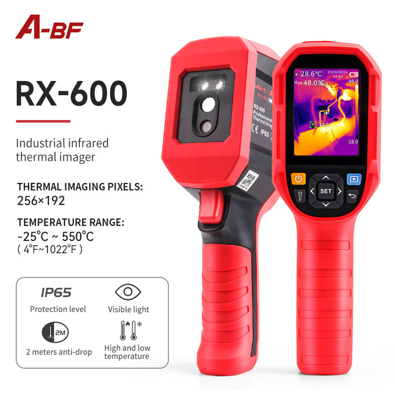 A-BF RX-600 كاميرا الحرارية الأشعة تحت الحمراء الحرارية تصوير تسعى ثنائي الفينيل متعدد الكلور الدائرة الصناعية كشف التدفئة الأرضية كاميرا تصوير حراري