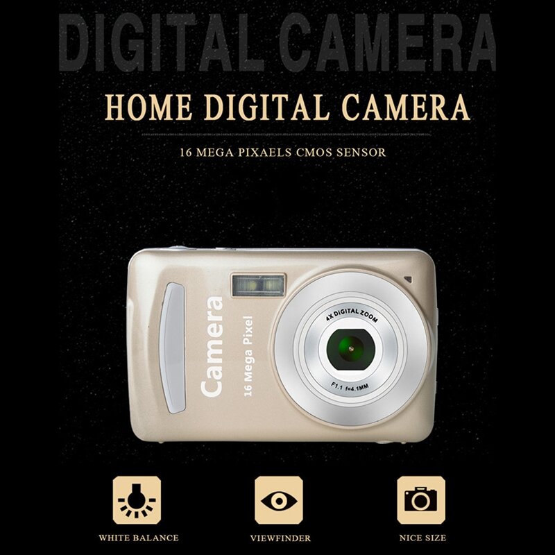 كاميرا رقمية ، كاميرات محمولة 16 مليون HD بكسل كاميرا رقمية منزلية مدمجة للأطفال المراهقين من كبار السن