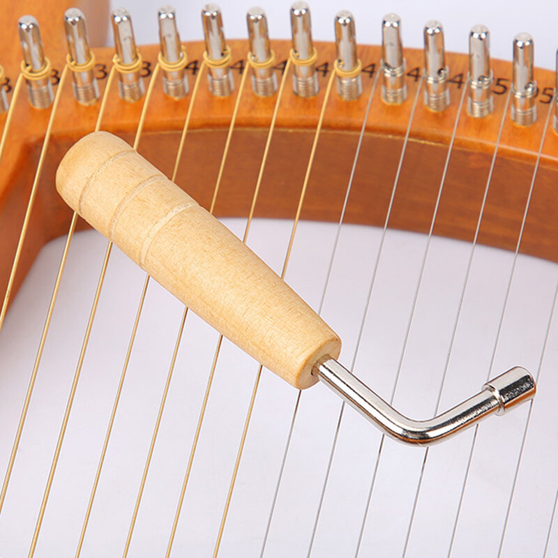 Lyre Harp ضبط وجع ، أداة تعديل رافعة ، مقبض خشبي ، L-شكل مربع وجع ، أدوات إصلاح ليري