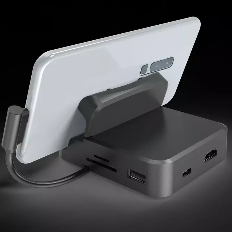 محطة إرساء نوع C ، حامل هاتف ، محطة Dex Pad ، USB C إلى HDMI متوافق مع قفص الاتهام ، طقم شاحن الطاقة لسامسونج ، 8 في 1