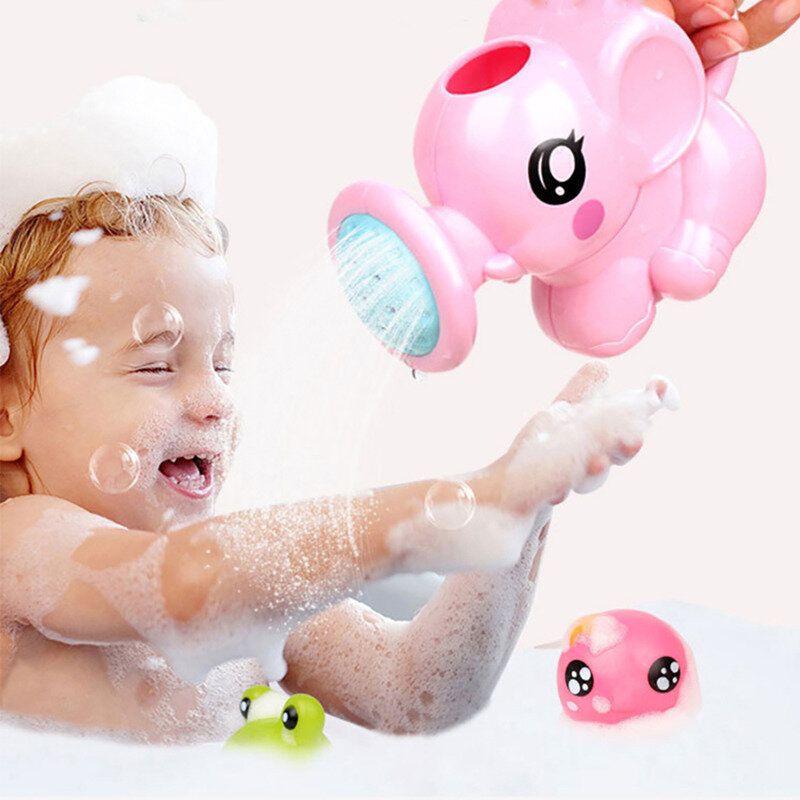 أطفال رذاذ الماء دش حمام لعبة الكرتون الفيل غلاية أداة الطفل الحمام السباحة الرش لعب للأطفال الصيف هدية