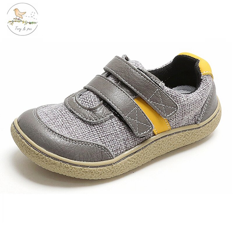 تونغ لو باو بنين أحذية ربيع الخريف جلد طفل أطفال المتسكعون الأخفاف الصلبة المضادة للانزلاق حذاء للأطفال للبنين