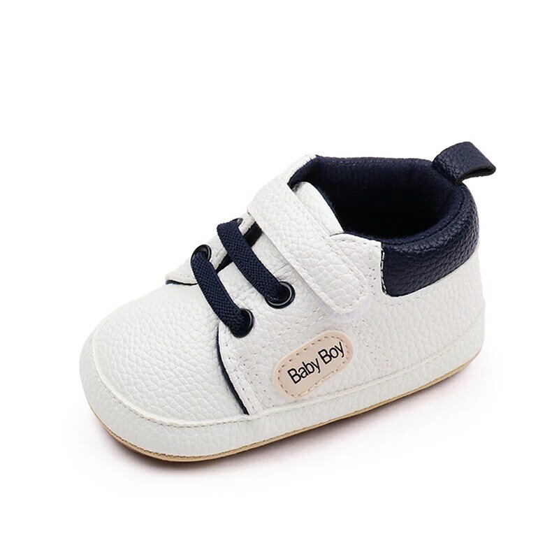 SCEINRET-أحذية رياضية كاجوال للأطفال الصغار ، أحذية مشي جيدة التهوية للأطفال حديثي الولادة ، أحذية مسطحة بطباعة حروف ، ألوان متباينة